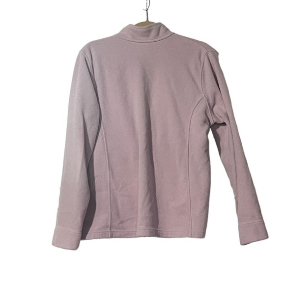 L.L. Bean Fleece Full Zip Jacket Lightweight Lavender Size Large - Picture 2 of 5